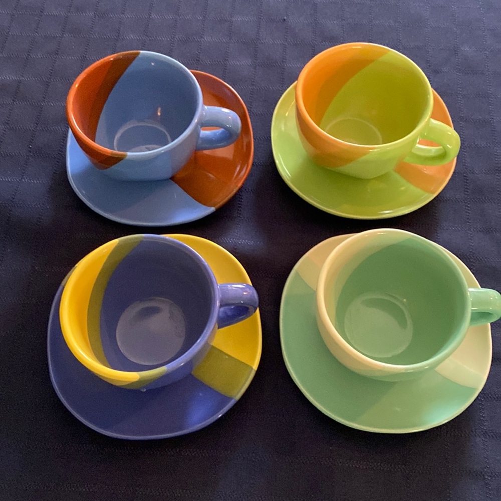 Sky Canyon Espresso cup & saucer set of 4
